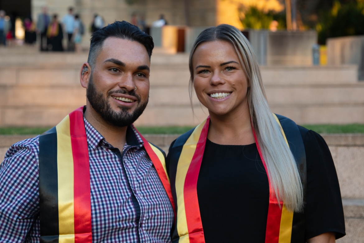 Indigenous graduates on UNSW campus