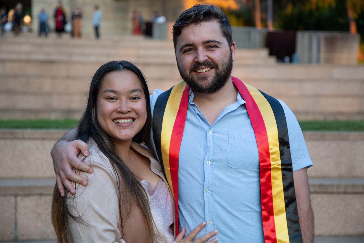 Indigenous graduate and their partner