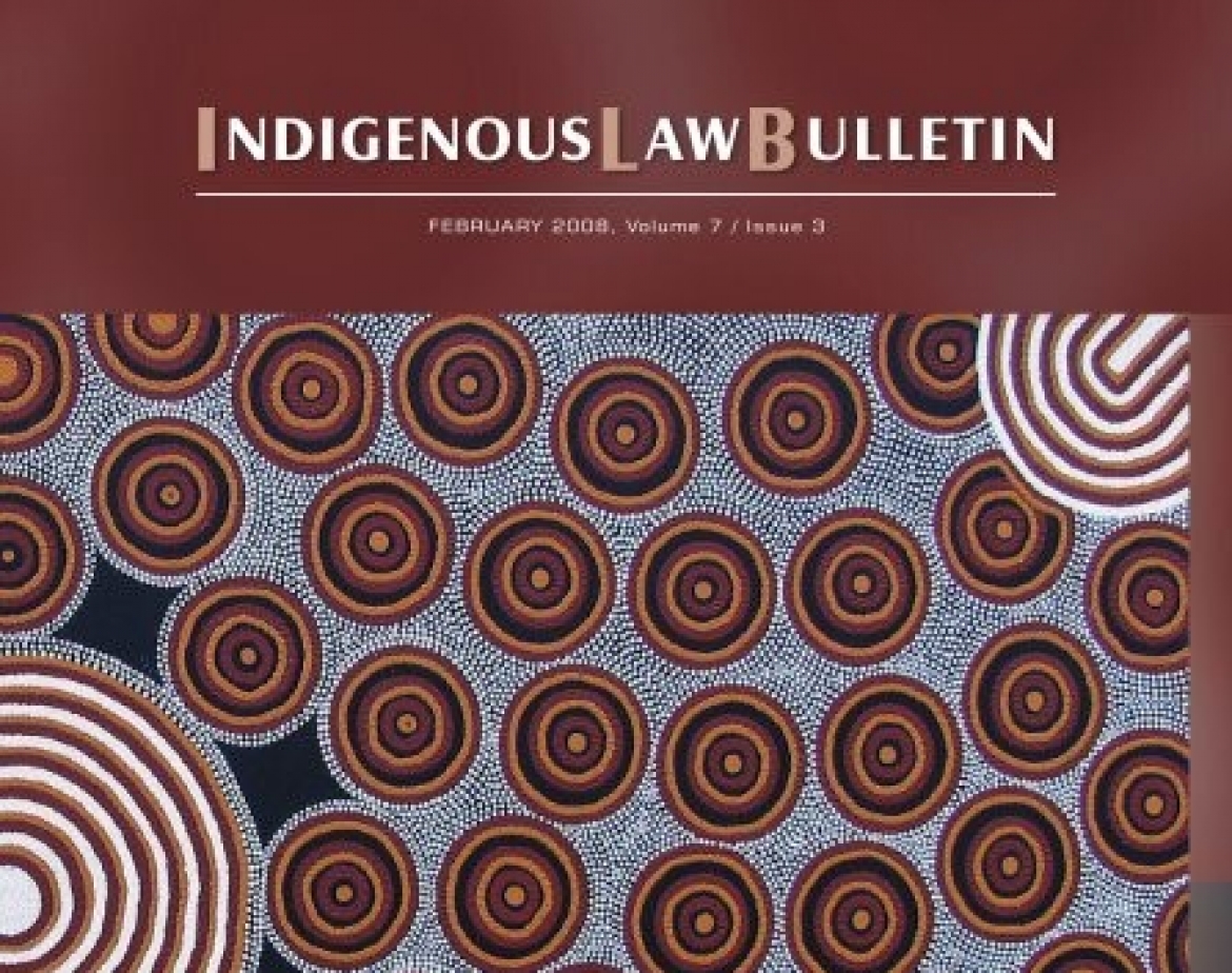 Indigenous Law Bulletin 