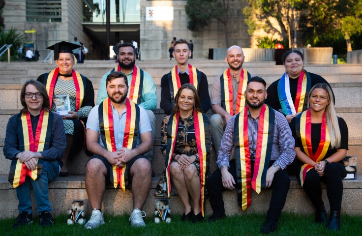 Graduate students at celebration even May 2021